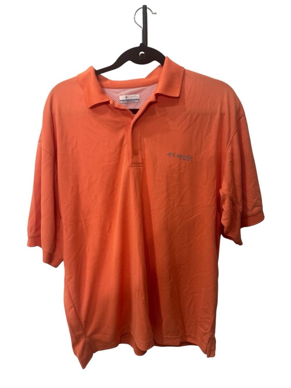 Columbia PFG  Men’s Orange Performance Polo Shirt size M